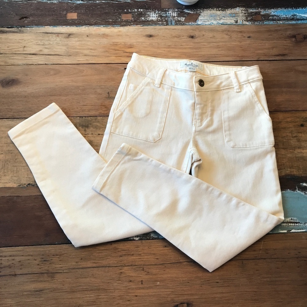 Massimo Duti - Lovely immaculate Cream Jeans Girl Size 5-6